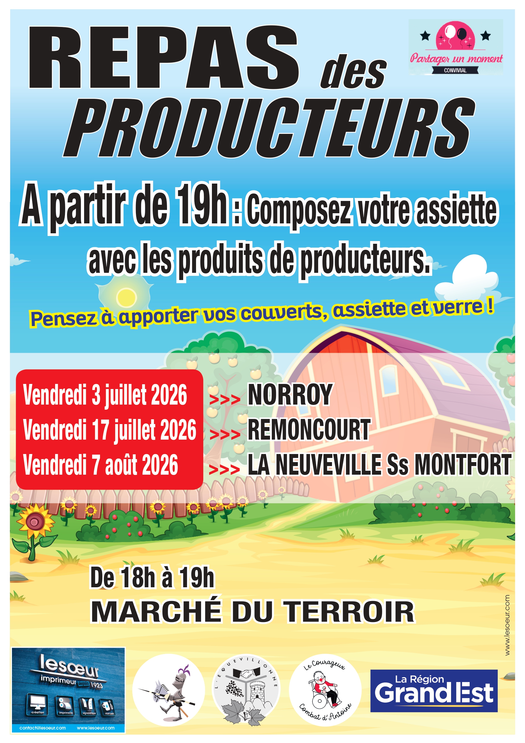 REPAS DES PRODUCTEURS à NORROY